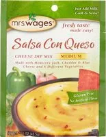 Jumlah gula yang masuk Salsa Con Queso Cheese Dip Mix