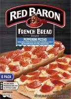 İçindeki şeker miktarı Singles french bread pepperoni pizzas count