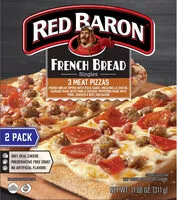 含糖量 French bread three meat frozen pizza