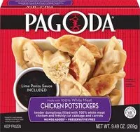 Quantité de sucre dans Chicken potstickers tender dumplings filled with 100% white meat chicken and freshly cut cabbage and carrots, chicken potstickers