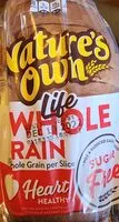 入っている砂糖の量 100% whole wheat bread