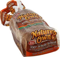 入っている砂糖の量 Nature's own whole wheat bread