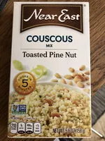 Suhkru kogus sees Near East Toasted Pine Nut Couscous Mix 5.6 Ounce Paper Box