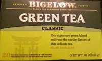 Cantidad de azúcar en Bigelow Green Tea