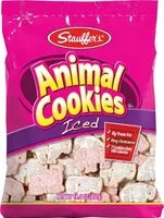 Sokerin määrä sisällä Stauffers animal cookies