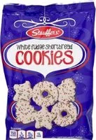 Sokerin määrä sisällä White fudge shortbread cookies for the holidays