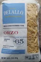 入っている砂糖の量 Orzo no. 65, enriched macaroni product
