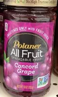 入っている砂糖の量 All fruit concord grape spreadable fruit