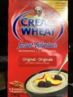 Sucre et nutriments contenus dans Cream of wheat