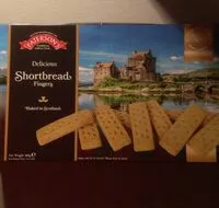 Sokerin määrä sisällä Shortbread