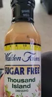 入っている砂糖の量 Sugar free thousand island dressing