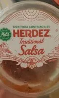 Quantité de sucre dans Herdez traditional salsa