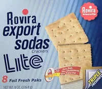 入っている砂糖の量 Lite Soda Crackers