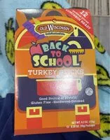 चीनी की मात्रा Back to school turkey sticks