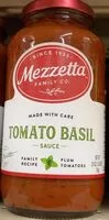 Suhkru kogus sees tomato & sweet basil pasta sauce