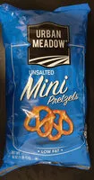 Suhkru kogus sees Unsalted Mini Pretzels