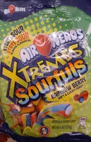 入っている砂糖の量 Xtremes rainbow berry sourfuls peg bag