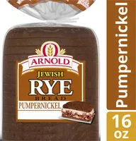 Amount of sugar in Jewish rye bread pumpernickel