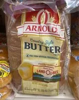 Amount of sugar in Country butter bread