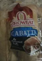Suhkru kogus sees Ciabatta gourmet rolls