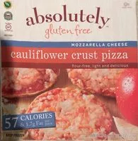 Zuckermenge drin Cauliflower crust pizza