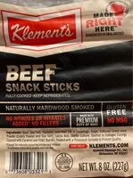 Amount of sugar in Beef Snack Sticks
