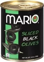 चीनी की मात्रा Sliced Black Olives