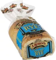 İçindeki şeker miktarı Rye bread plain