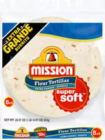 含糖量 Super Soft Flour Tortillas