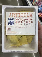 Quantité de sucre dans Kale, garlic & cheese ravioli