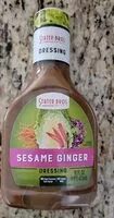 İçindeki şeker miktarı Sesame Ginger dressing