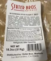 İçindeki şeker miktarı Sonora style flour