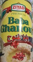 Cantidad de azúcar en Ziyad, premium baba ghanouj