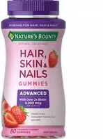 Quantité de sucre dans Hair, Skin, Nails