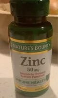Quantité de sucre dans Zinc