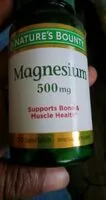 Quantité de sucre dans Magnesium