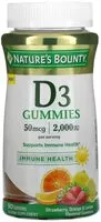 Quantité de sucre dans D3 Gummies