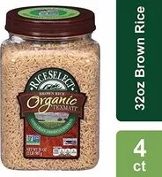 Cantidad de azúcar en Organic texmati brown rice