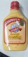 İçindeki şeker miktarı Woeber's, Sandwich Pal, Sandwich Dressing