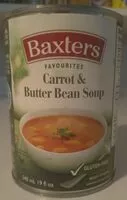 Quantité de sucre dans Carrot & Butter Bean Soup