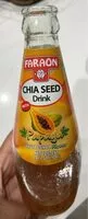 Suhkru kogus sees Chia seed drink with papaya
