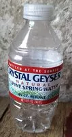 Sucre et nutriments contenus dans Crystal geyser