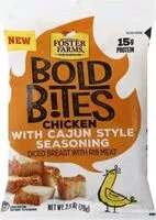 Sokerin määrä sisällä Bold bites chicken with cajun style seasoning