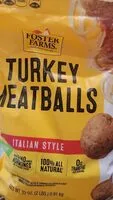 Sokerin määrä sisällä Turkey meatball Italian style