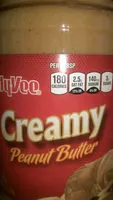 糖質や栄養素が Creamy peanut butter