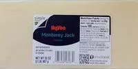 Cantidad de azúcar en Monterey Jack