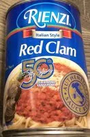 入っている砂糖の量 Italian style pasta sauce red clam