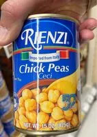 入っている砂糖の量 Chick peas