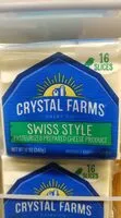 Amount of sugar in Crystal farms, swiss style cheese