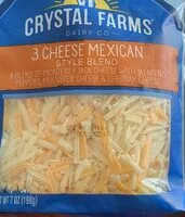 Amount of sugar in 3 Cheese Mexican style blend
